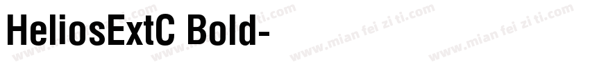 HeliosExtC Bold字体转换